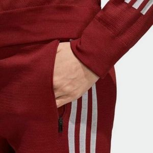 ADIDAS Women's CZ2943 Striker Knit Pants Maroon M